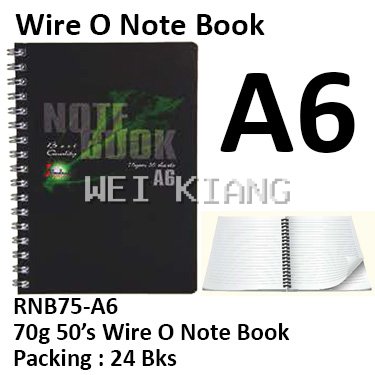 Wire O Note Book A7/A6/A5/B5/A4