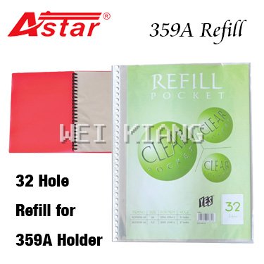 Refill A4 32 hole for 359A Clear Holder File